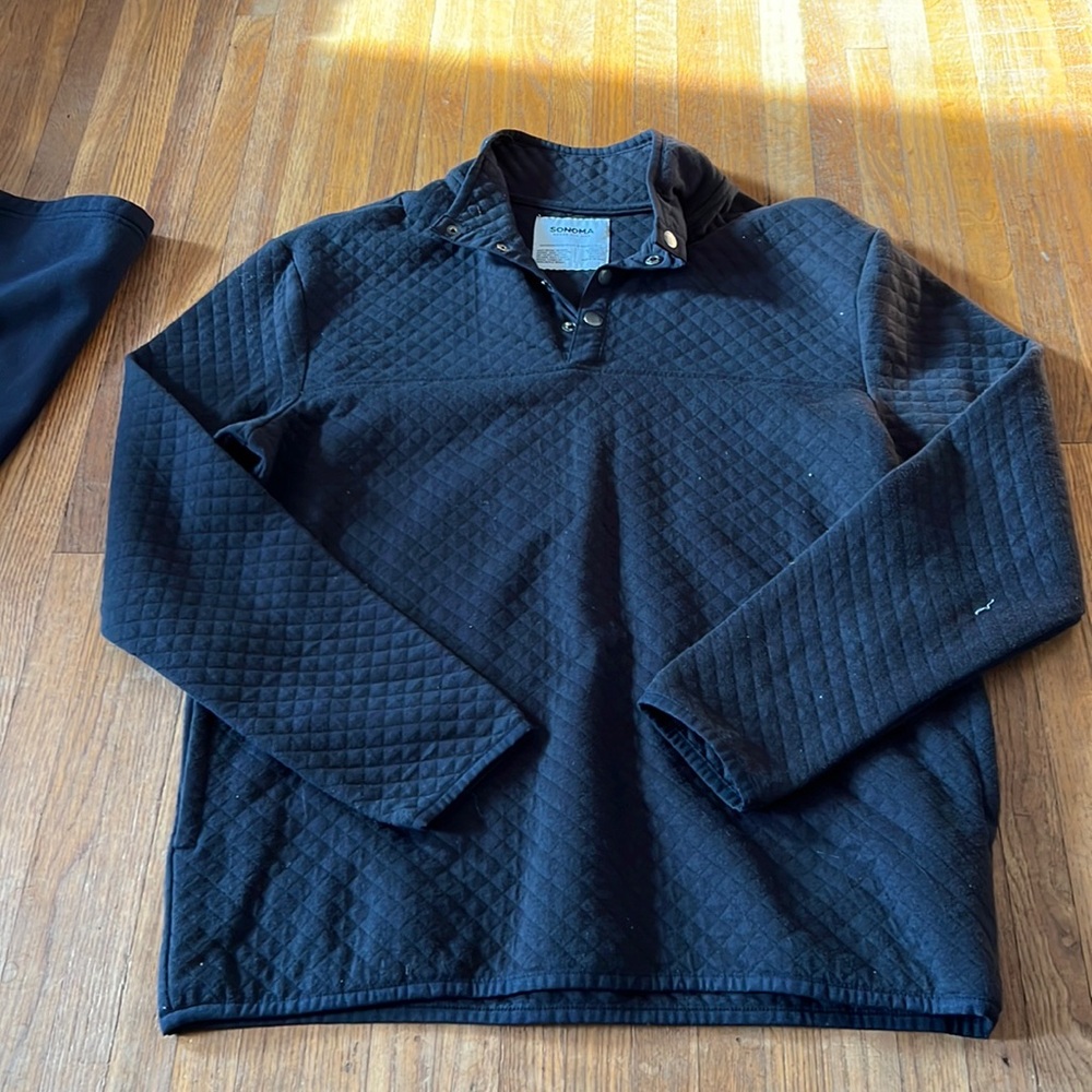 Mens 1/4 snap shirt